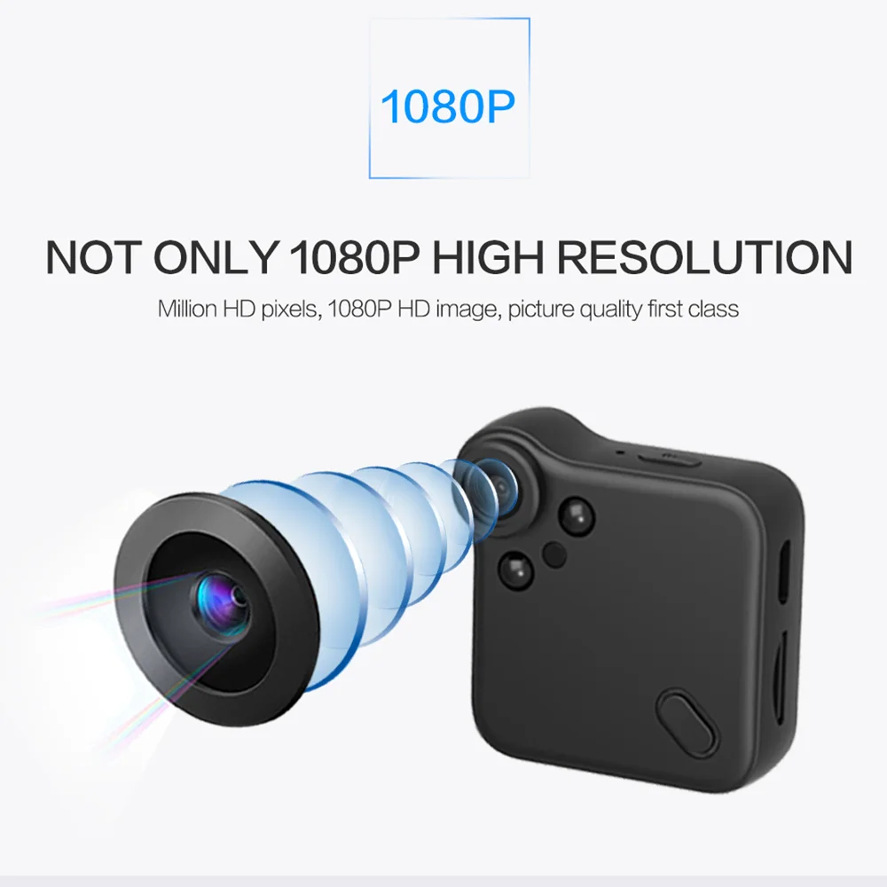 HD 1080P WiFi Kamera, mini belaidės Apsaugos Kameros Naktinio Matymo stebėjimo Judesio Aptikimo Namo vaizdo Kameros Jutiklis vaizdo Kamera