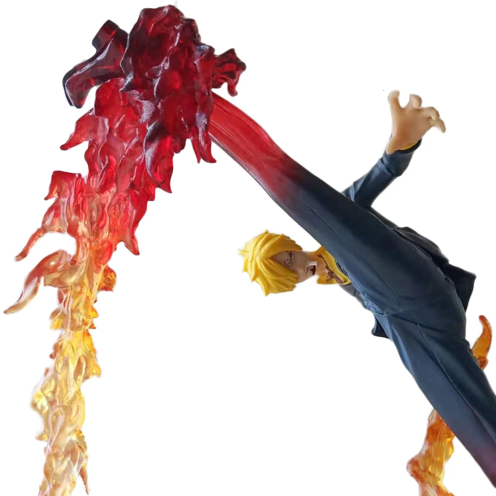 Vienas Gabalas Veiksmų Skaičius, Anime Vinsmoke Sanji Kovoti su Ver 16cm Velnias Vėjo Kojų Pvc Modelio Surinkimo Žaislas Darbastalio Apdaila Figma