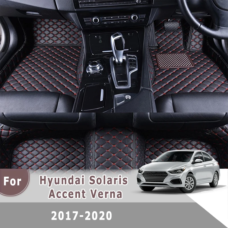 RHD Automobilio Grindų Kilimėliai Hyundai Solaris Akcentas Verna 2017 2018 2019 2020 Auto Interjero Padengti Priedai Apdaila