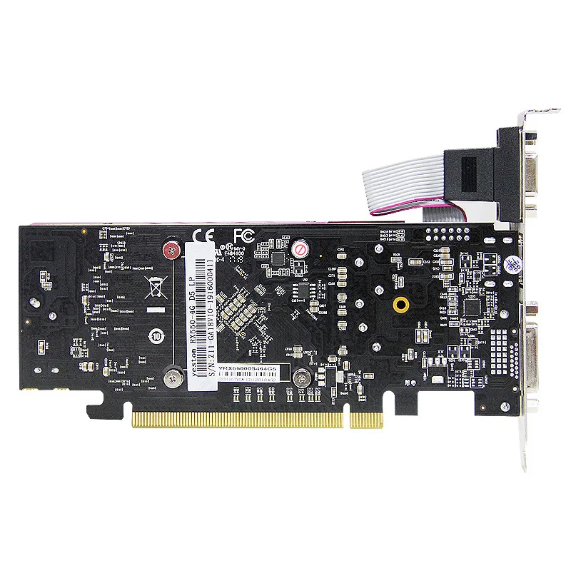 Yeston RX550-4G D5 LP Rodyti Kortas Radeon Chill 4GB Atminties GDDR5 128Bit 6000MHz HD + HDMI suderinamus+ DVI-D GPU
