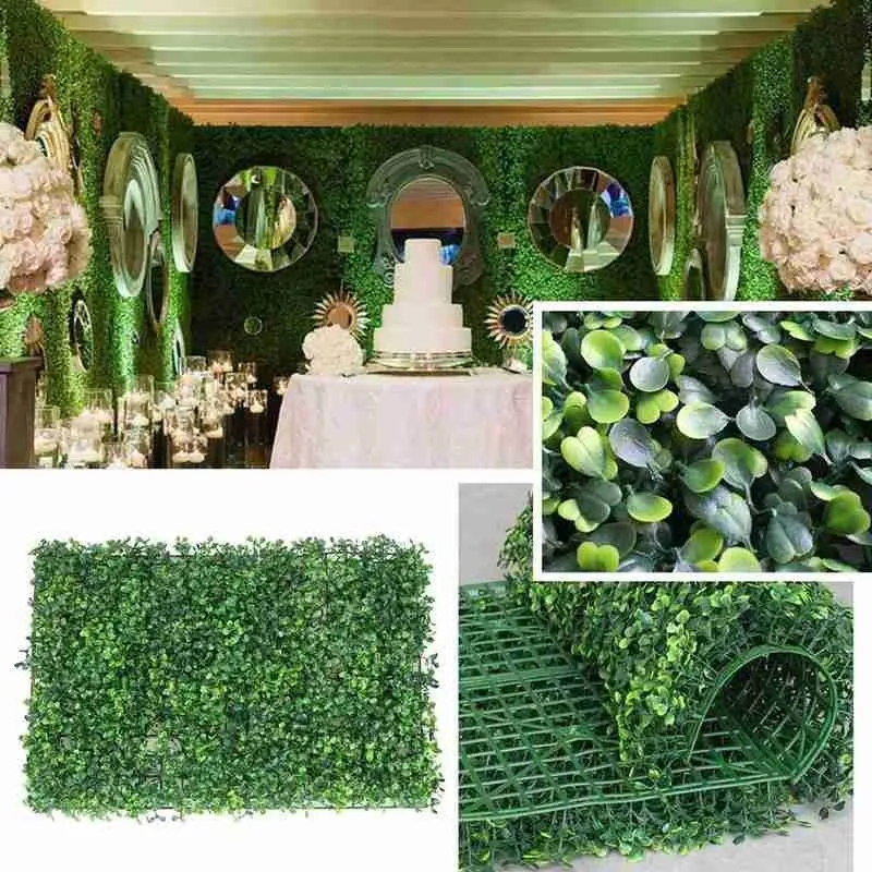 40x60cm Dirbtinės Žaliosios Augalų, Vejos Kilimas Žaluma Sienos Gyvatvorių Žolės Dekoro Sode Sienos Kraštovaizdžio Fone Vaizdo Žolės