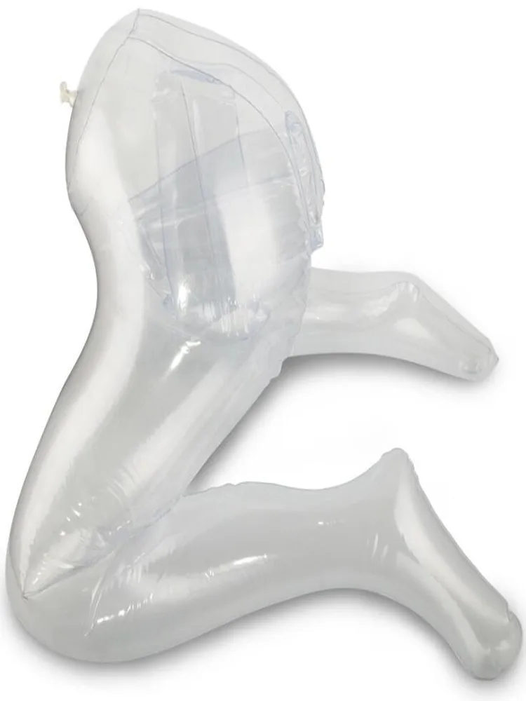 48CM Pripučiamų moterų manekenas toroso modelis,Pripučiami maniqui Pusę ilgio kelnės skudurėliu Begalvis skaidrus lėlės D078
