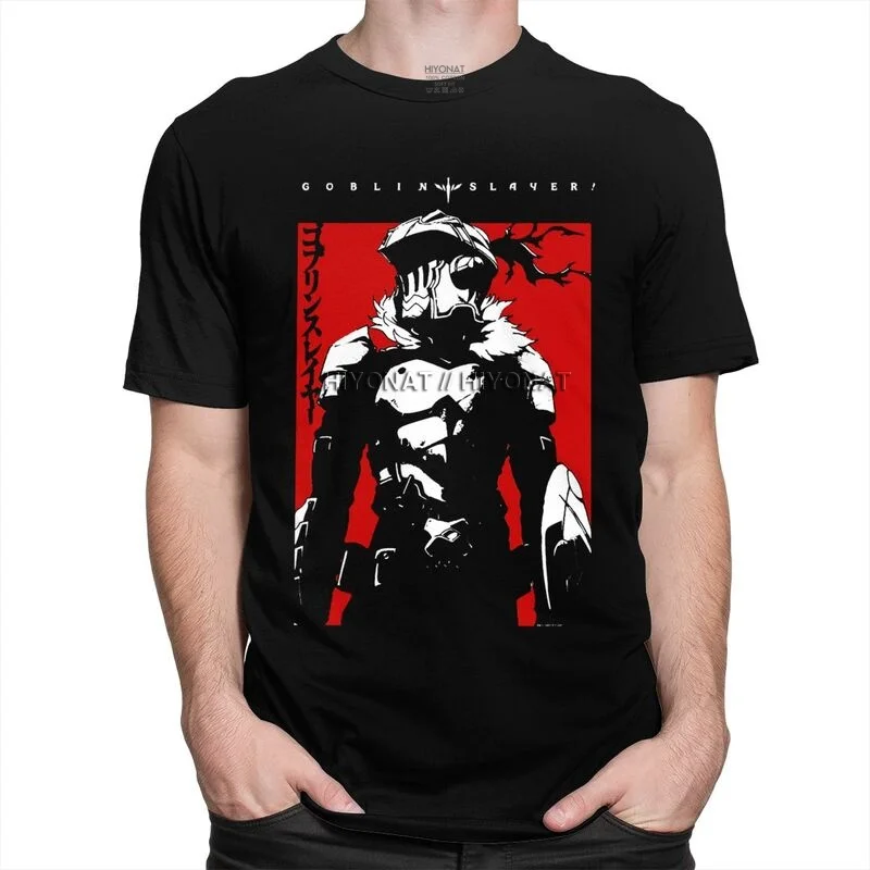 Derliaus Goblin Slayer Marškinėlius Vyrai Trumpas Rankovėmis Grafinis Marškinėliai Unikalus Otaku Dark Fantasy Anime, Manga, T-marškinėliai Medvilnė Tee Drabužiai