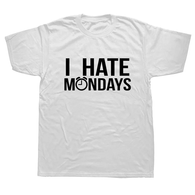 Aš Nekenčiu Pirmadieniais Juokinga Šūkis Dirbame Darbo Pokštas Tingus Vyrai T-Shirt Dovana, Juokinga Gimtadienio Atspausdinta Marškinėliai Vyrams Medvilnės Marškinėliai Naujas Stilius
