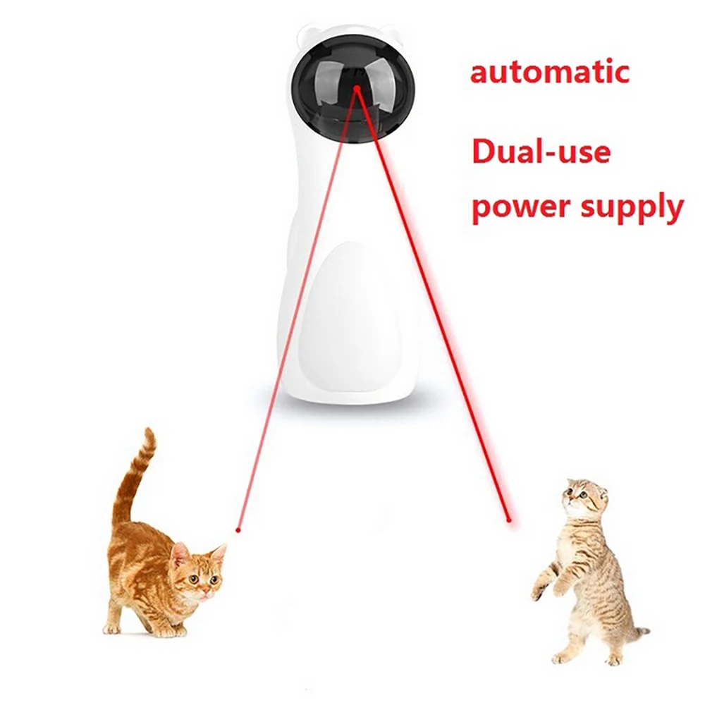 LED Automatinis Lazerio Katė Sporto Mokymo Įdomus RotatingMulti-kampas USB Baterija Dvejopo naudojimo Interaktyvios Smart Dantį Juokinga Delniniai