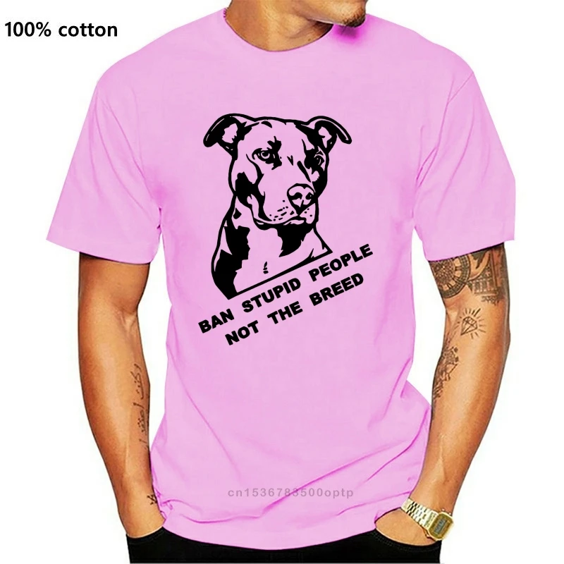 Draudimas Kvailų Žmonių Ne Veisle Pitbull Šuo Spausdinimo T-Shirt Vyrams Vasaros Stilius Trumpas Rankovėmis Apvalios Kaklo Medvilnės Marškinėliai Marškinėlius