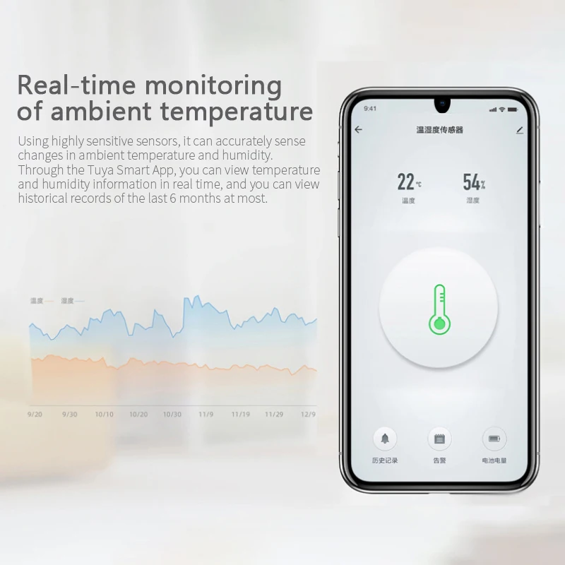 Tuya ZigBee Smart Temperatūros Ir Drėgmės Jutiklis Dirbti Su Zigbee Vartai Centru Per Alexa 