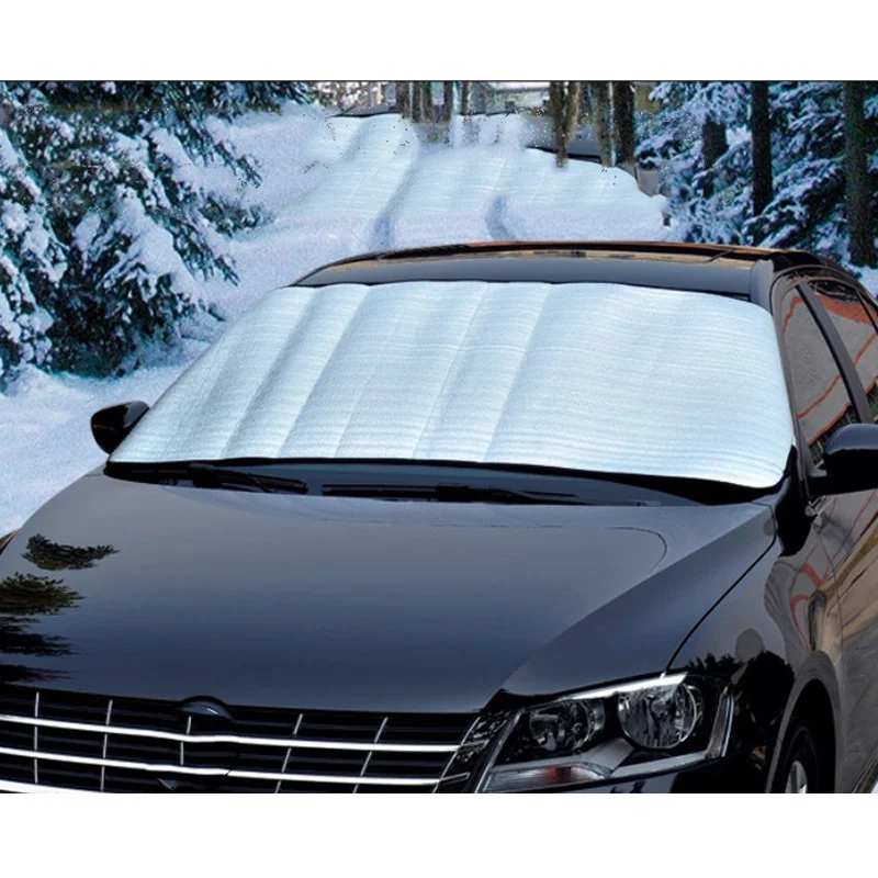 192x70cm Universalus Nešiojamų Automobilių Dangtelis nuo Saulės, Priekinio stiklo Dangtis Karščiui Saulės Pavėsyje, Stabdžių Sniego, Šalčio, Ledo Skydas nuo Dulkių Raštas Žiemą