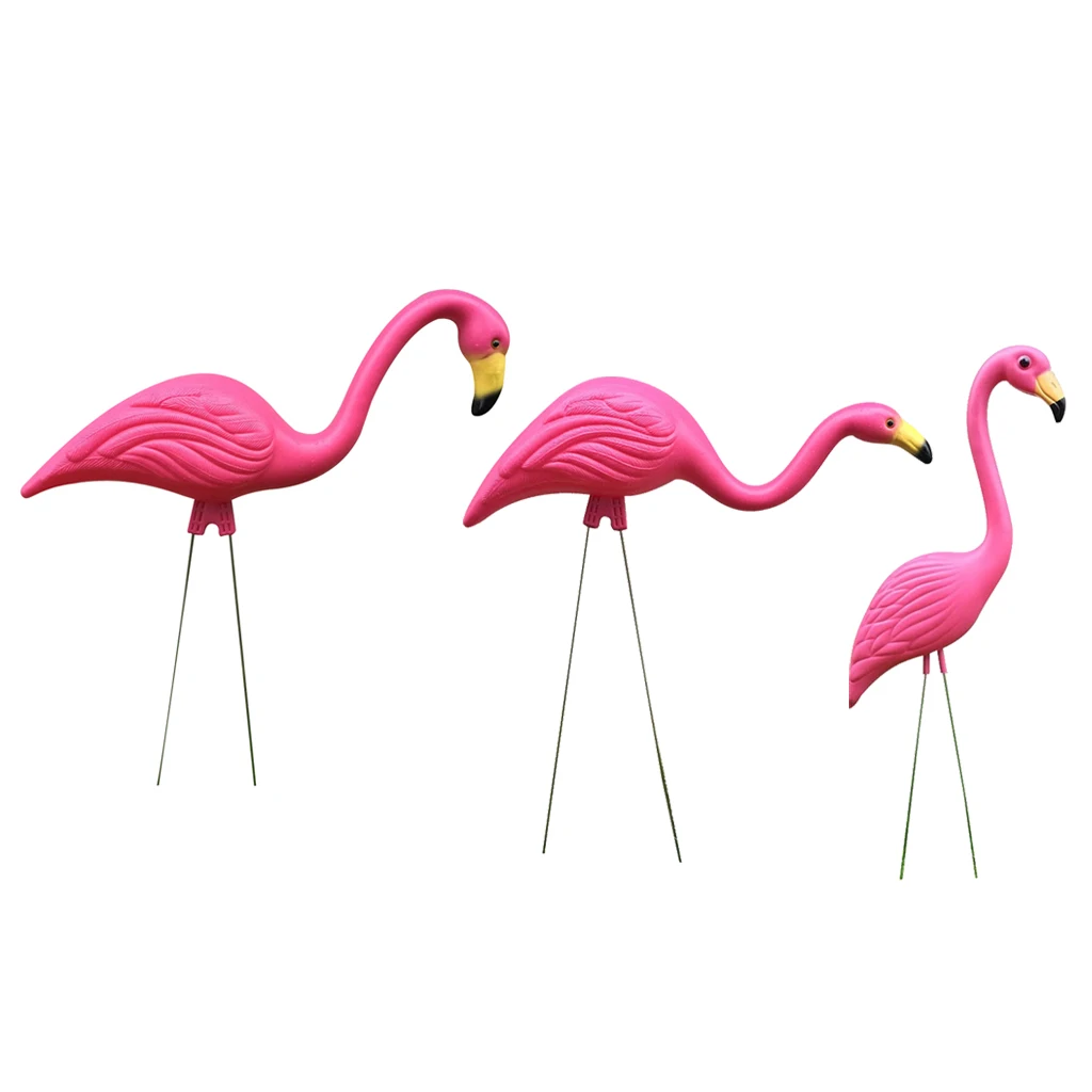 Pink Flamingo Figūrėlės Kieme Dekoratyviniai Lauko Sodo Vejos Papuošalai