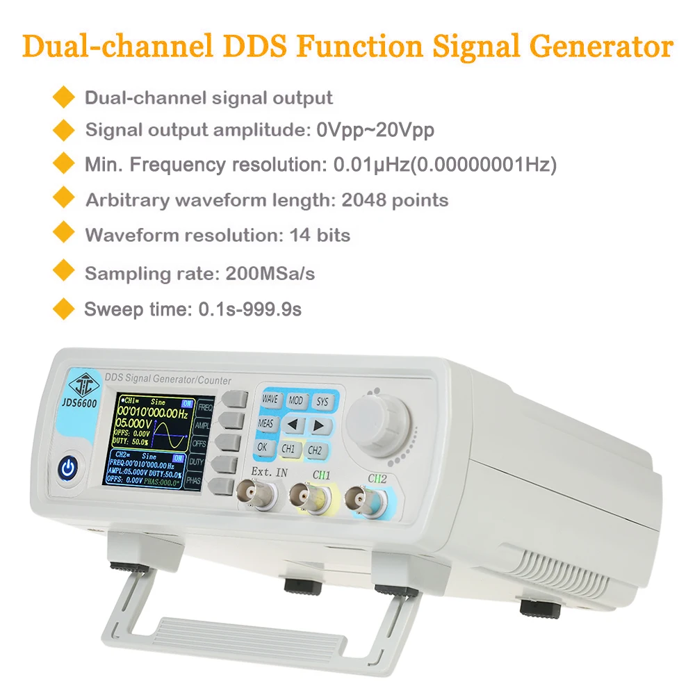 Didelio Tikslumo Skaitmeninis Dual-channel DDS Funkcija Signalo Generatoriaus Savavališkai Signalo Impulso Signalo Generatorių Dažnio Matuoklis