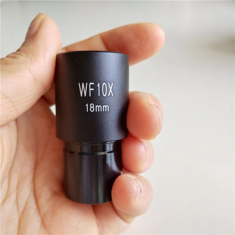 WF10X 18mm Plataus Kampo Lab Studentas Mokykla Biologinio Mikroskopo Okuliarą Tinklelis Objektyvas 23.2 mm Staliuko Skalė 0,1 mm