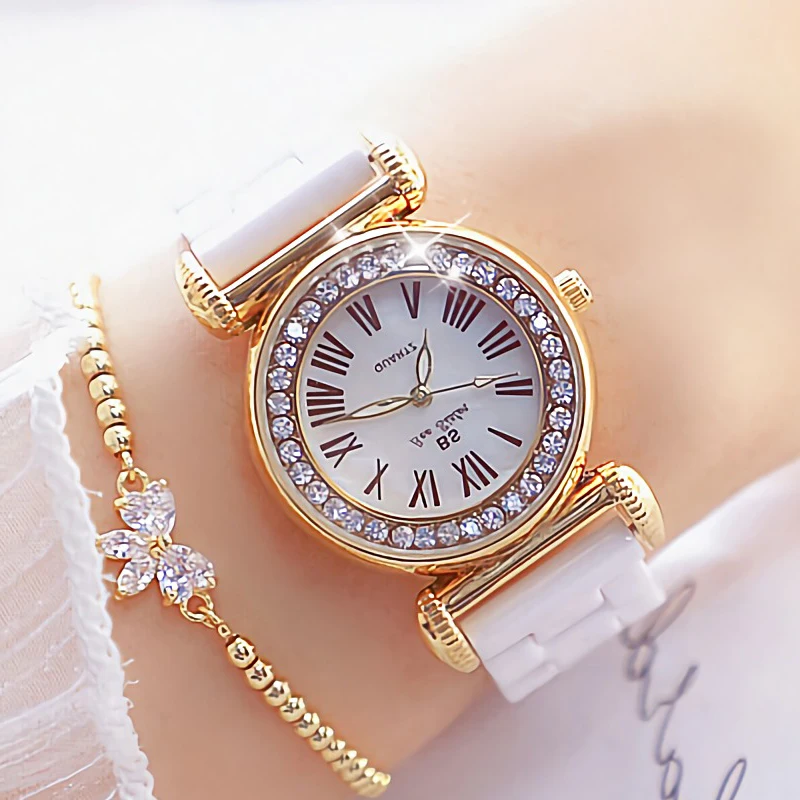 Moterų Riešo Žiūrėti Prabanga Puikus Ponios Kvarco Deimantų Laikrodžiai Moterų Viršų Mados Watch Laikrodis Relogio Feminino Valentino Dovana