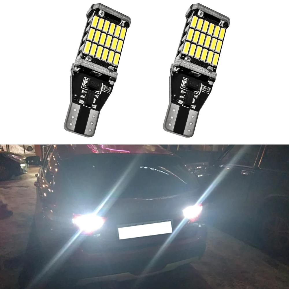 2x Canbus T15 W16W LED Lemputės, Automobilių Atsarginės Atvirkštinio Žibintai 
