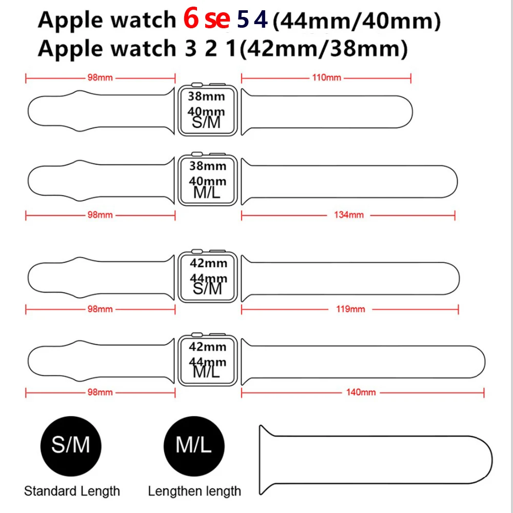 Silikono Dirželis Apple watch band 44mm 40mm iwatch 38mm 42mm smartwatch Sporto apyrankės apyrankė 