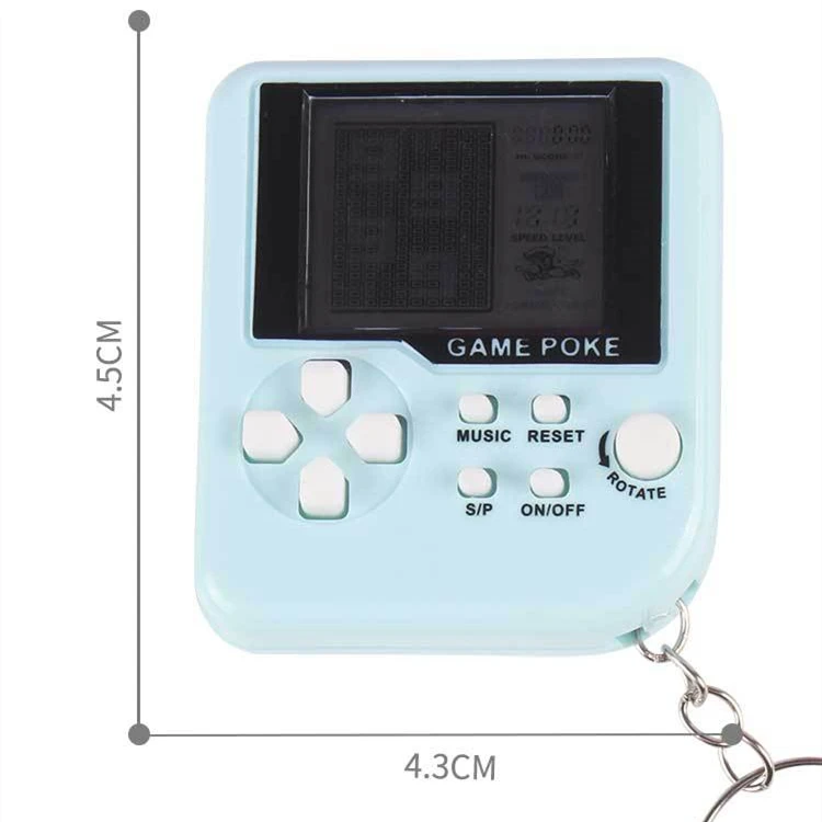 1PC Mini Klasikinis Žaidimas Mašina Nostalgišką Retro Žaidimų Konsolę Su Keychain Tetris Žaidimų Nešiojamą Žaidimų Žaidėjai Elektroniniai Žaislai