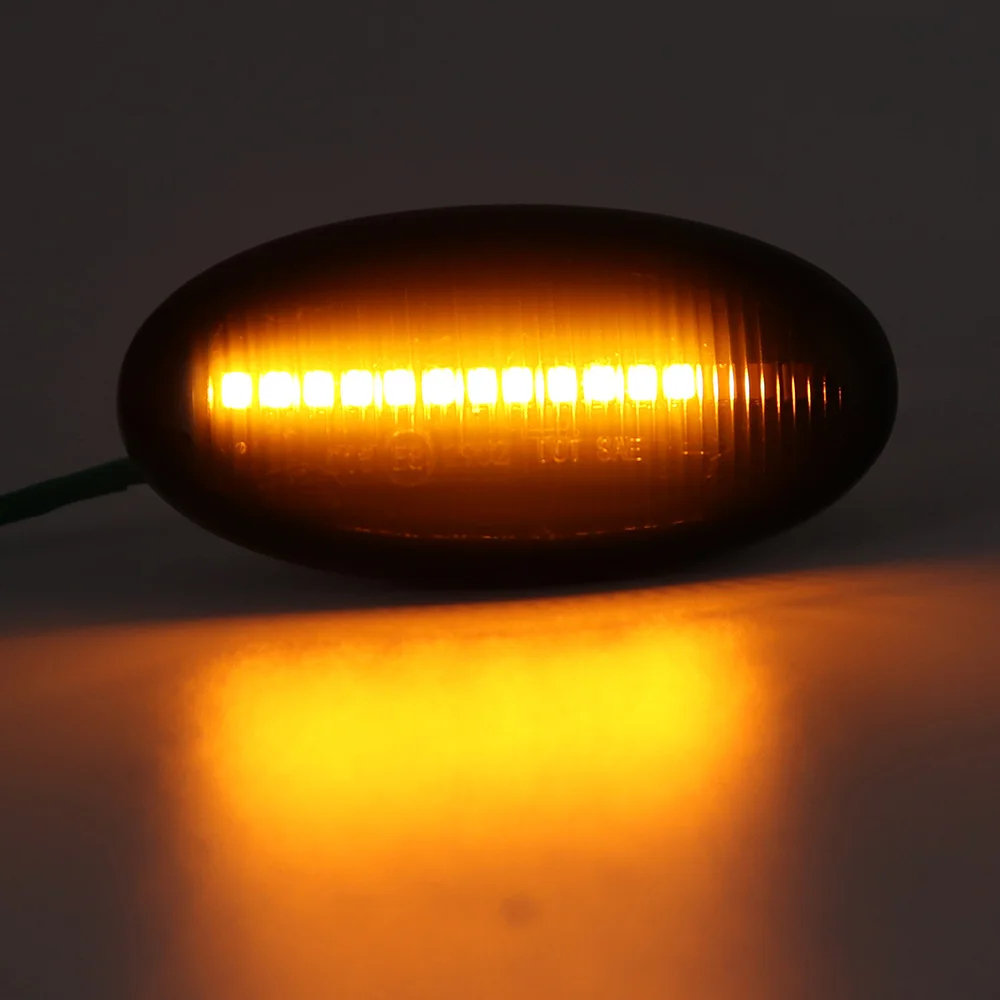 Dūmų Objektyvas Gintaro Geltona LED Priekinio Sparno Pusėje Žymeklio Šviesa MAZDA 3, MAZDA 2 5 MPV Posūkio Signalo Lemputė Automobilių Reikmenys