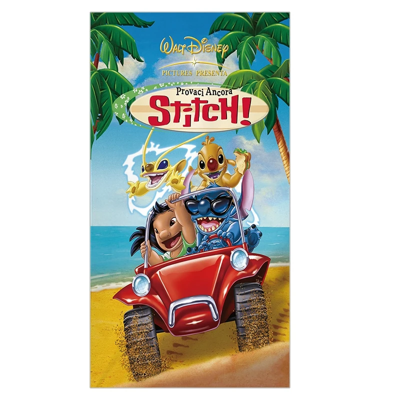 Disney Mielas Lilo & Stitch Paplūdimio Rankšluostį Minkštas Vanduo Sugeria Kvėpuojantis Vaikų, Suaugusiųjų Paplūdimio Rankšluostį Antklodė Mesti Dovana