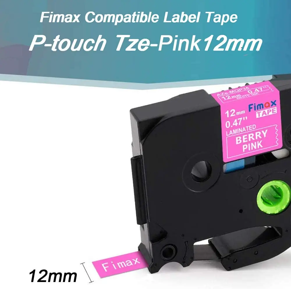 Fimax MQP35 Suderinama Brolis Vidurio MQP35 TZ-MQP35 Matinis Popierius, Etiketės, Juostos Berry Pink P-Touch Spausdintuvo PT-H100 PTD210 PTD600