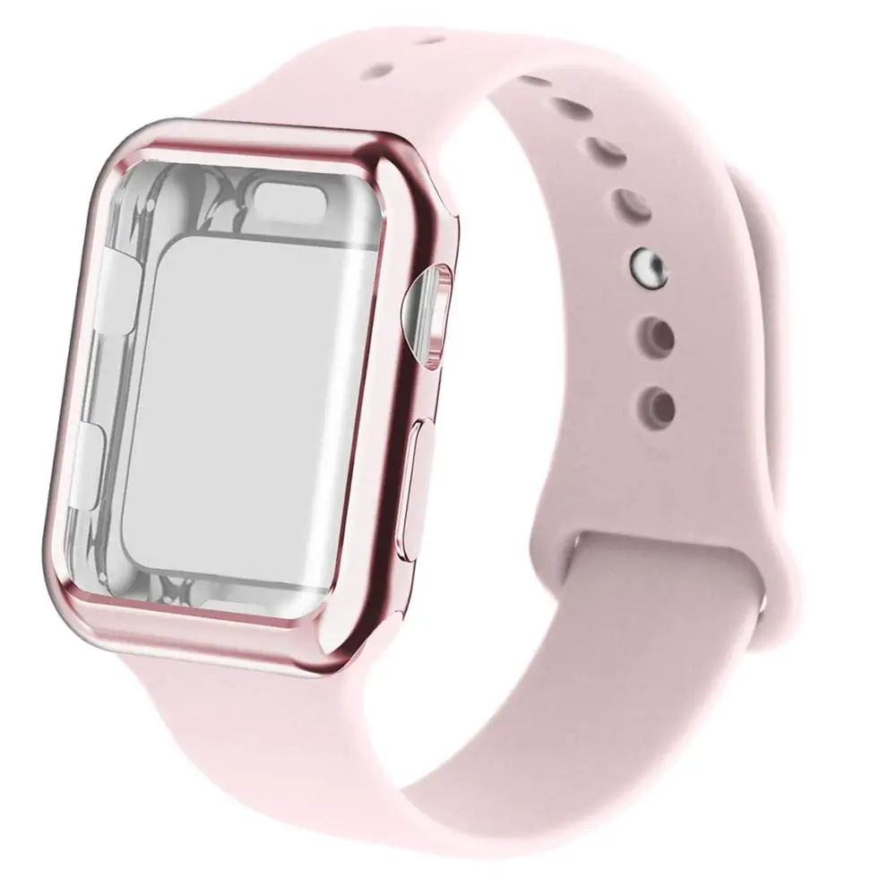 Byloje+silikoninis dirželis apple žiūrėti serijos 6 SE 5 4 3 iwatch juosta 42mm 38mm bacelet watchband Apple watch band 44mm 40mm
