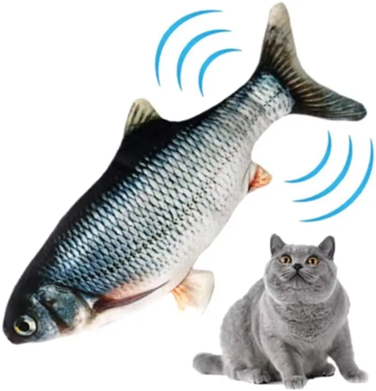 Elektroninių Naminių Kačių USB Įkrovimo Katžolių Modeliavimas Šuo Šokinėja Flippity Žuvų Interaktyvus Žaislas Kramtyti Bite Žaislai Naminių Reikmenys Žuvų Žaislas