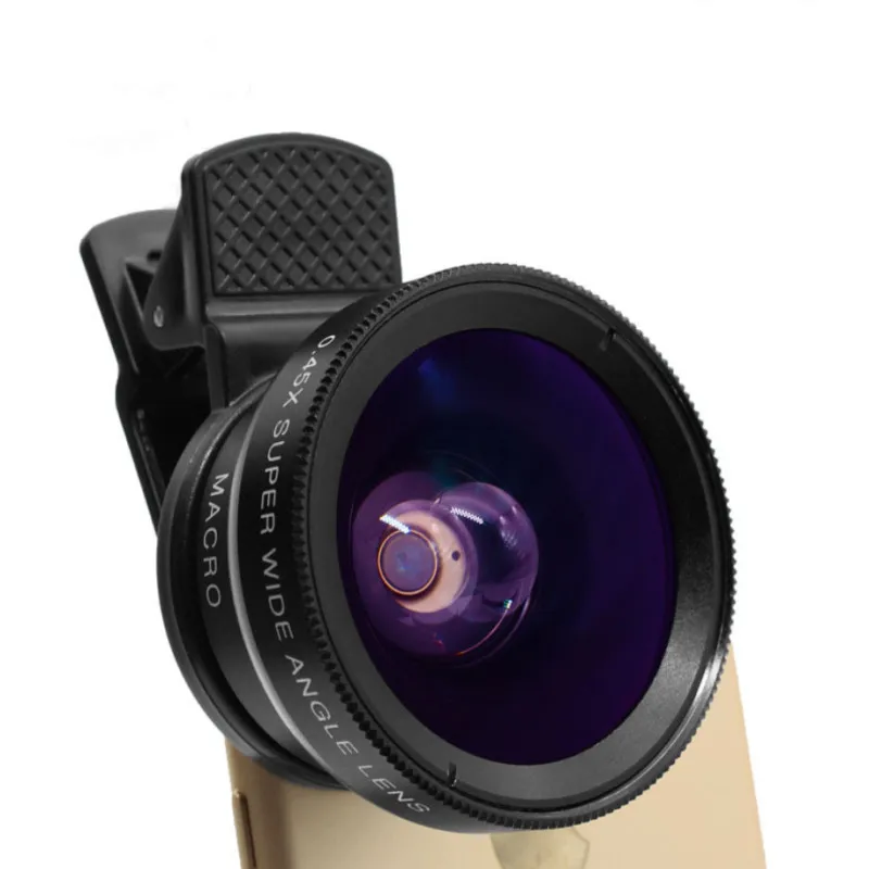 0.45 X Plataus Kampo+12.5 X Makro Objektyvas HD Telefonas, vaizdo Kameros Lęšis Profesionalus 2in1 Lęšis iPhone 8 7 6 S Plius 