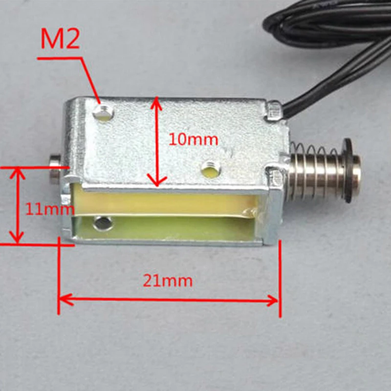 1pc 12V DC Siurbimo Micro Elektromagnetas Pavasario Push Pull Tipo Magnetinis Strypas Magnetas 4mm Karšto Pardavimo