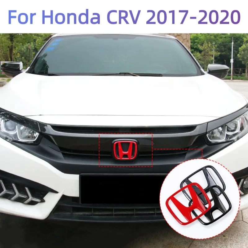 ABS Anglies Pluošto Priekinės Grotelės Honda Logo CRV 2017 2018 2019 2020 Automobilių Galinis Kamieno Vairas Emblema Lipdukas Priedai