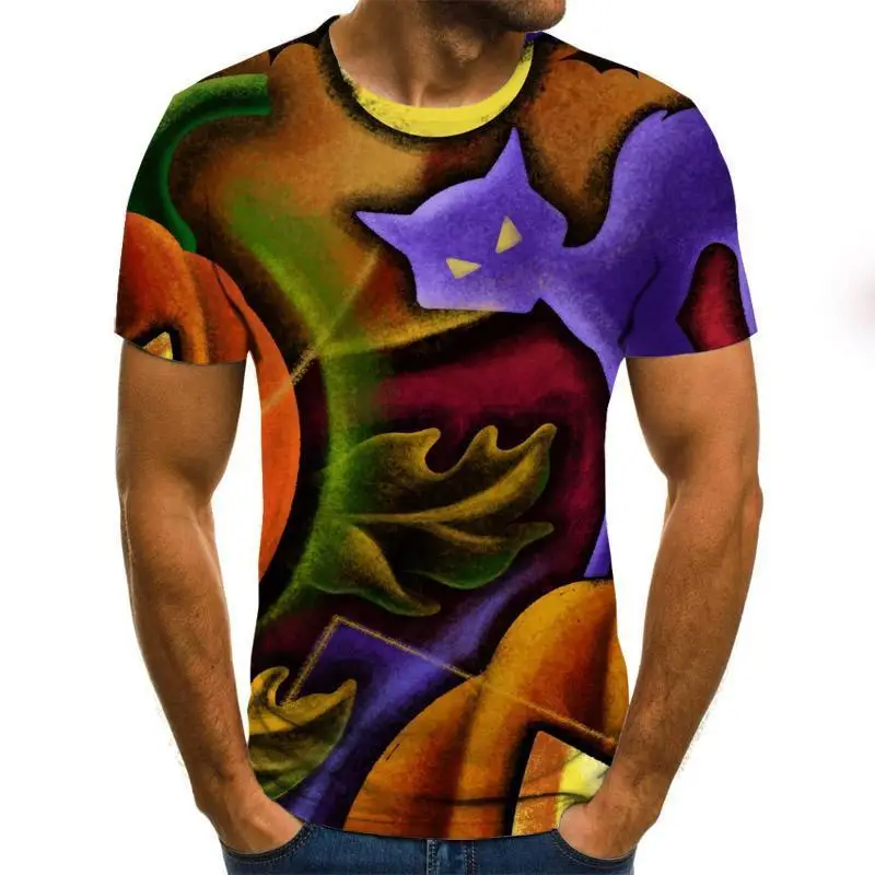 2021 hip-hop vyriški marškinėliai vasaros naują stilių 3d atspausdintas trumpas rankovės vyrų t-shirt mados viršų streetwear