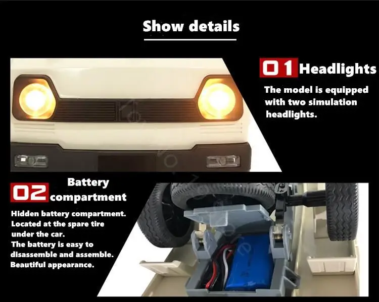 Už Wpl D12 Suzuki Atlikti 1/10 4Wd Modeliavimas Drift Sunkvežimių Laipiojimo Automobilio LED Šviesos Rc Automobilių Žaislai Berniukams, Vaikų Dovanų