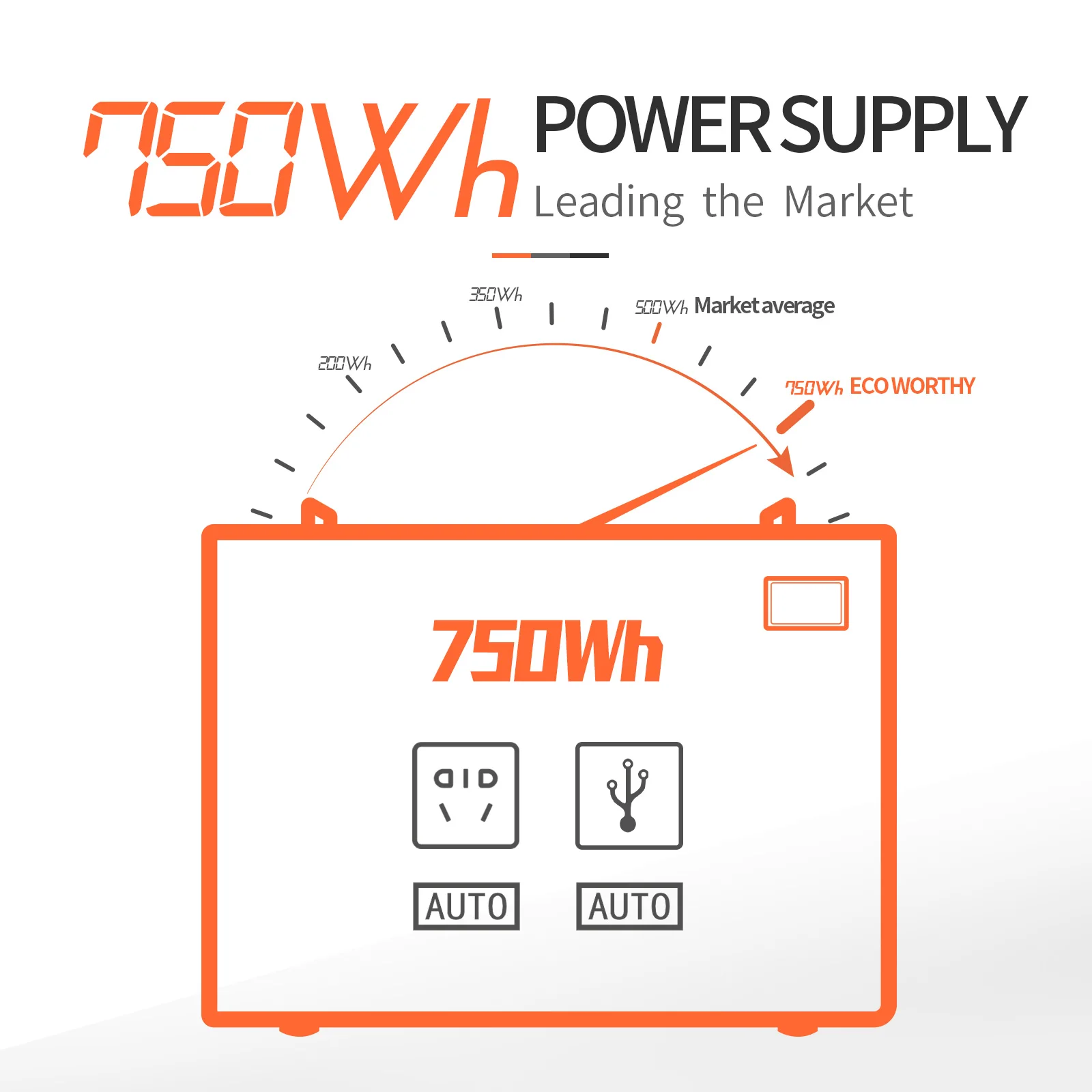 ECO-VERTAS Nešiojamų elektrinės, Saulės Energijos Generatorius 750Wh AC įvesties LiFePO4 Baterija Didelio Efektyvumo Lauko Kempingas RV