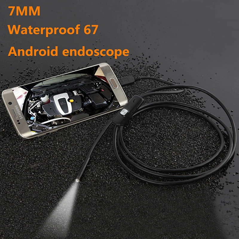 Endoskopą Kamera Lankstus IP67 atsparus Vandeniui Micro USB Tikrinimo Borescope Fotoaparatas