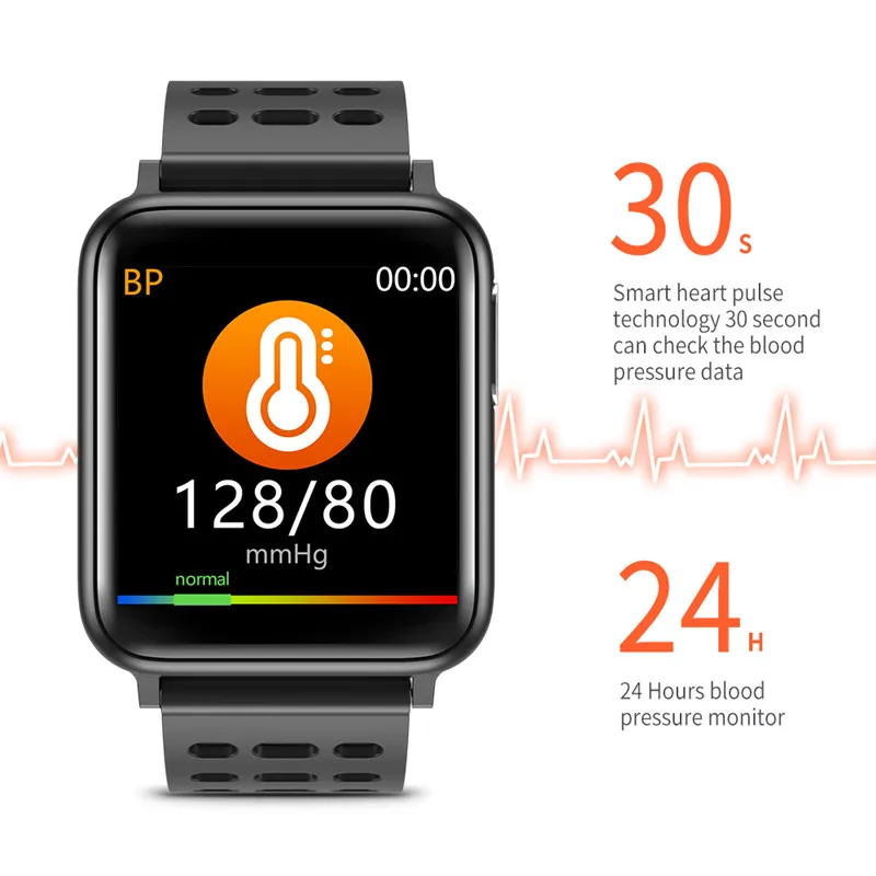 V5 Verslo Smart Watch Vyrų EKG PPG su Elektrokardiograma Ekranas Širdies ritmas, Kraujo Spaudimo Monitorius Smartwatch Fitness Tracker