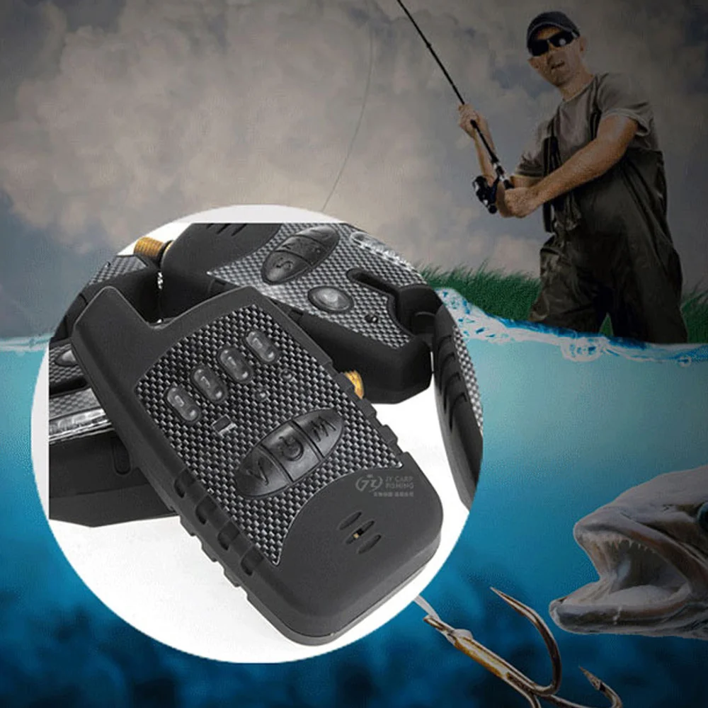 Jautrių Elektroninių Žvejybos Bite Signalo Indikatorius su Garsiai Sirenos, LED Šviesos Dieną Naktį Klipą meškere - Baterija Ne Įsk