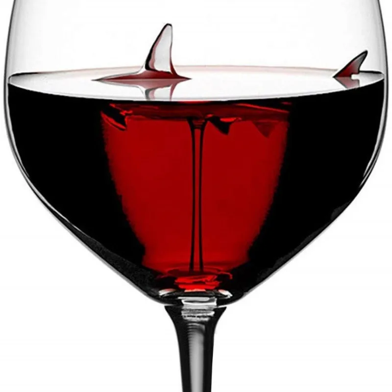 300MLCrystal Vyno Taure Ryklys Raudonojo Vyno taurė Su Ryklių Viduje Vyno Butelis Kristalų Vyno Taure partijų Vestuvių Fleitos Stiklo