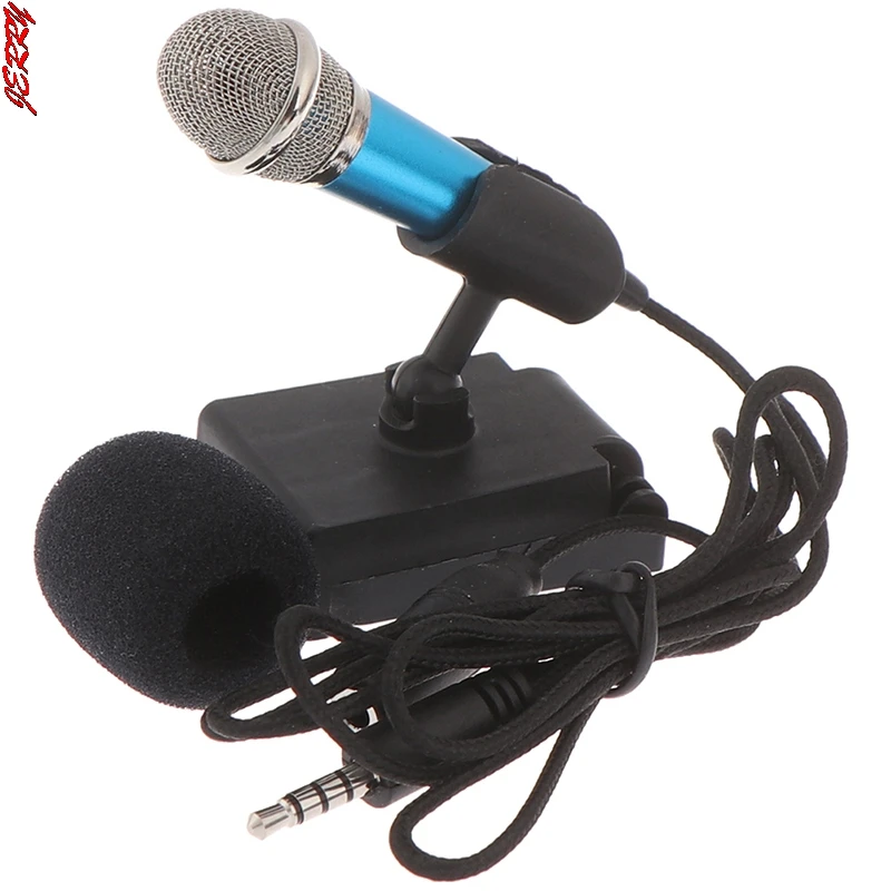 Sprogstamųjų Nešiojamų 3.5 mm Stereo Studija Mikrofonas Karaoke Mini Mikrofonas Mobiliojo Telefono, KOMPIUTERIO Mikrofono Dydis: Apie 5,5 cm * 1,8 cm
