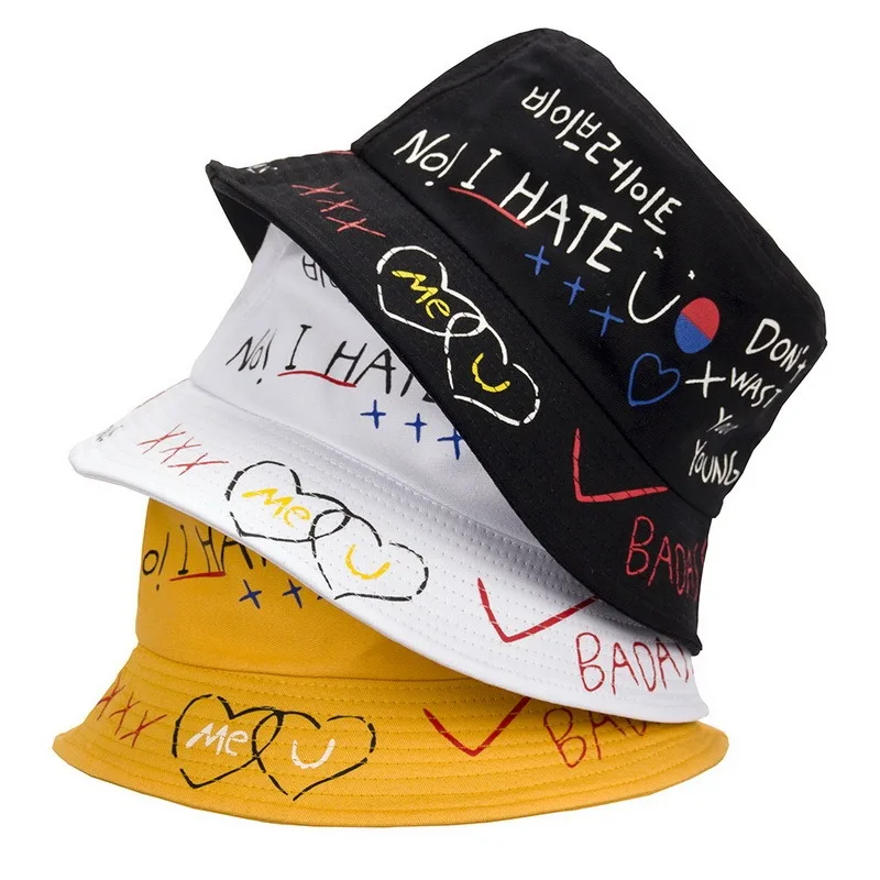 2021 Medvilnės Kibirą Skrybėlės Unisex Hip-Hop Harajuku Panamos Skrybėlė dvipusis Dėvėti Žvejybos Hat Lauko Žvejys Bžūp Femme Gorras