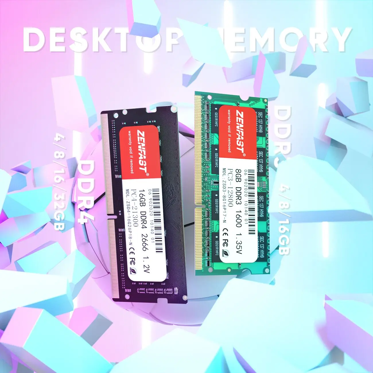ZENFAST DDR3 DDR4 4GB 8GB 16GB Laptopo RAM 1333 1600 2133 2400 2666MHz Sodimm Už NB Aukštos Kokybės Chip Lifetime Garantija