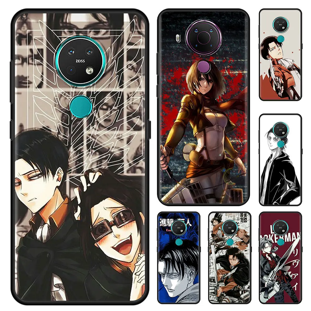 Anime Ataka Titan Telefono dėklas, skirtas Nokia 7.2 3.4 5.4 5.3 2.3 2.4 G10 2.2 8.3 5G 4.2 X10 3.2 1.3 1.4 X20 G20 C20 Padengti Coque