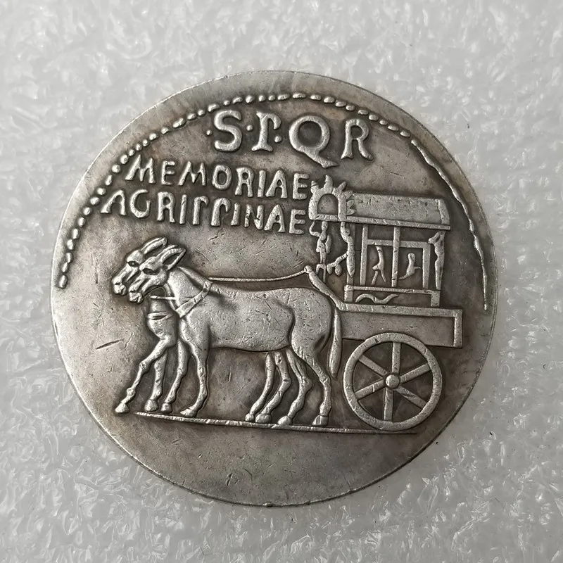 Vežimo Proginę Monetą Medalis Senovės Romos Progines Monetas, Kopijuoti Sidabro Moneta, Dovana Priedai