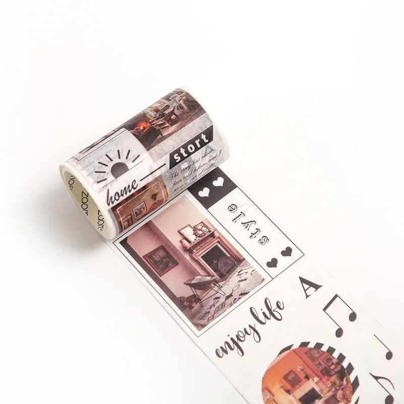 Vintage Retro Kvapų Washi Tape Mielas Kawaii Augalai, Dekoratyviniai Lipni Juosta Scrapbooking Lipdukas Nuotraukų Albumą Raštinės Reikmenys