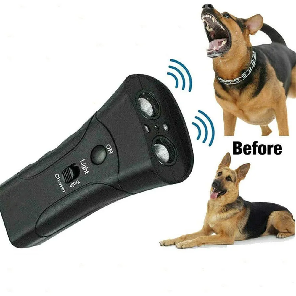 Naminių Šunų Repelentai Anti-loti Sustabdyti Barking treniruoklis Treneris 3 1. LED Ultragarsinį Šunų Mokymo Švilpukas Be Baterijos