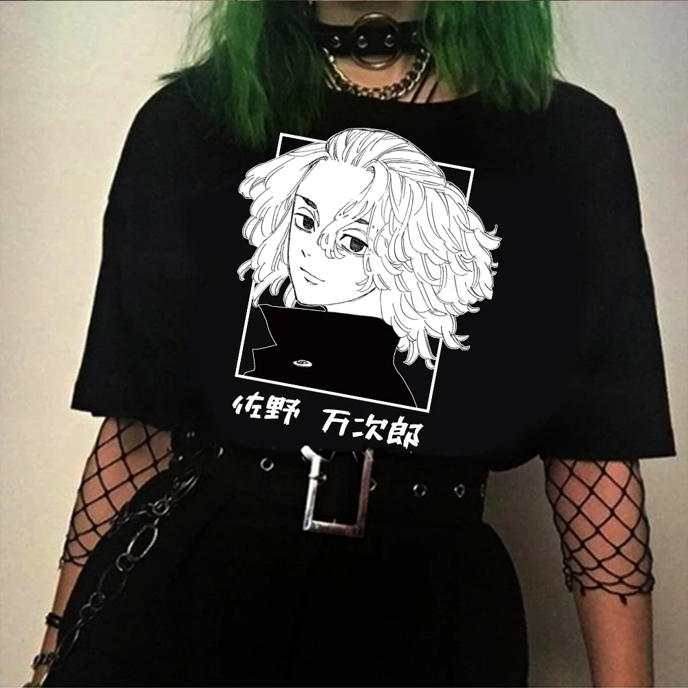 Tokijo Revengers Print T-marškinėliai Vyrams, Moterims Vasaros 2021 Grafinis Tees Juokingi Marškinėliai Prarasti Įgulos Kaklo Viršūnes Harajuku