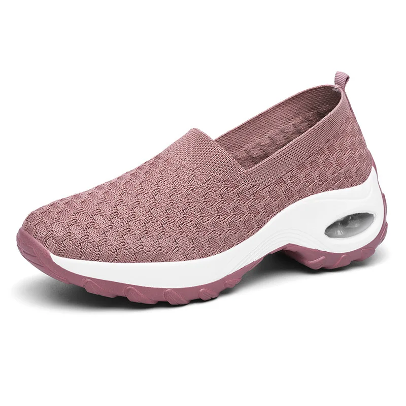 WX3Large dydis moterų batai vidutinio amžiaus motinos batus, oro pagalvės nuolydis posvyrio kampas atsitiktinis moterų batai arkliukas batai plaukioja