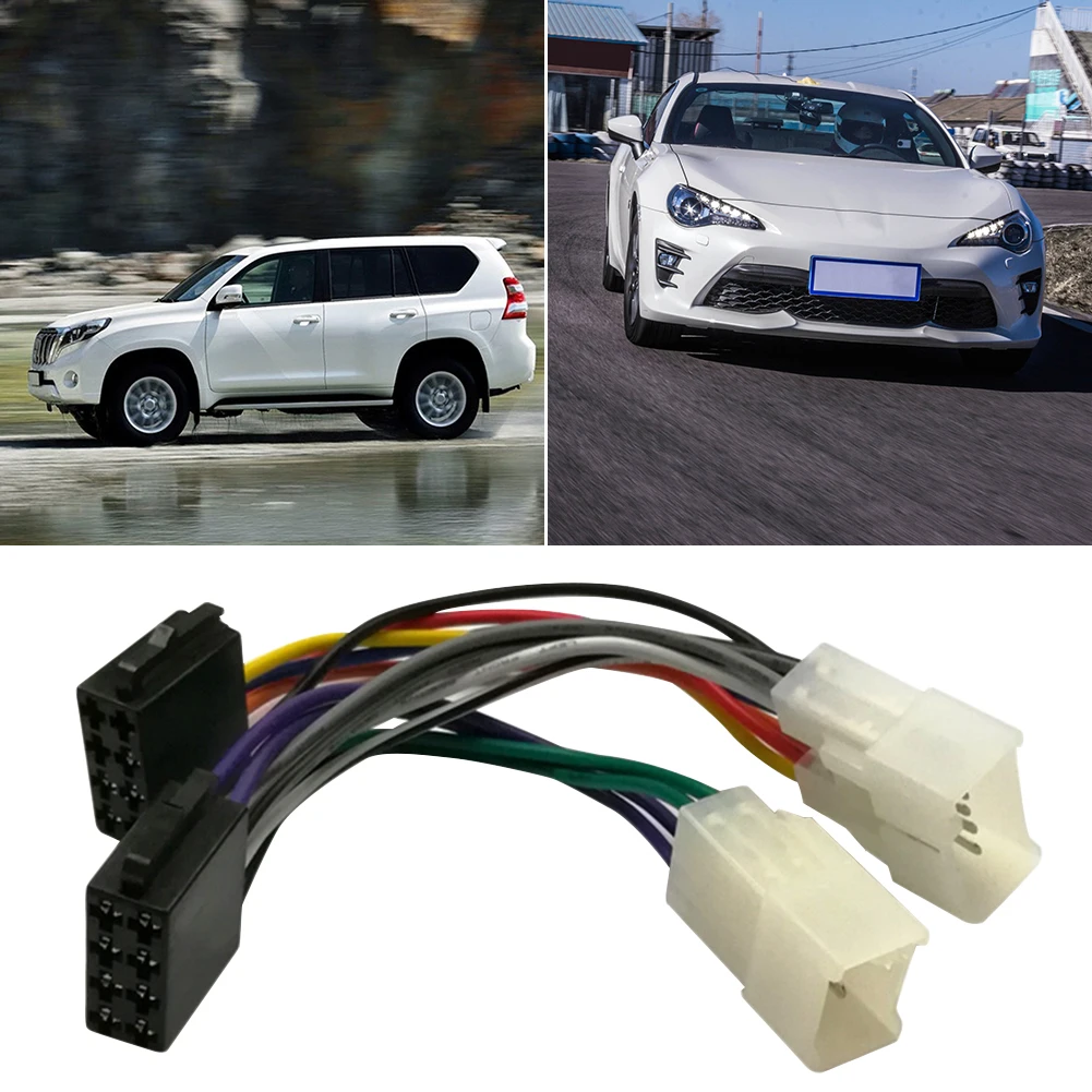 VODOOL Panaudoti Adapterio Kištuką Cable Car Accessory ISO Automobilio garso sistemos, elektros Instaliacijos Jungties Adapteris Toyota Aurion Avalon Hilux
