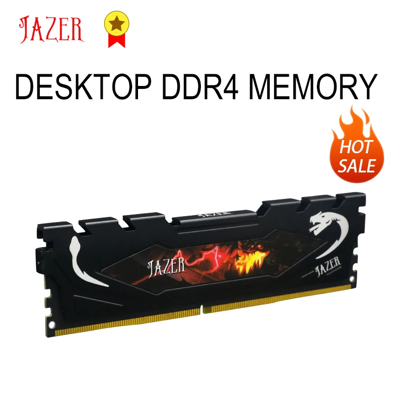 JAZER DDR4 Ram 4GB Memoria 8GB 16GB 2400 2666 Atminties Darbalaukio Dimm Su Šilumos Kriaukle