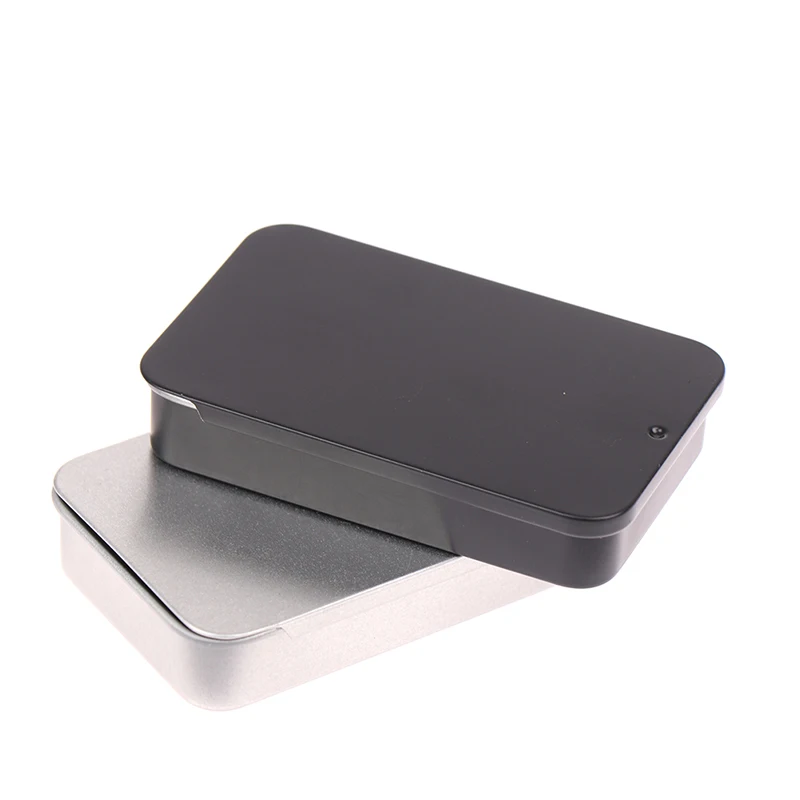 Mini Geležies Dėžutės dangteliu Laikymo Dėžutė Vestuvių Papuošalai Tabletes Atvejais Nešiojamų Alavo Dėžės, Konteinerio Kosmetikos Organizatorius 80*50*15 mm