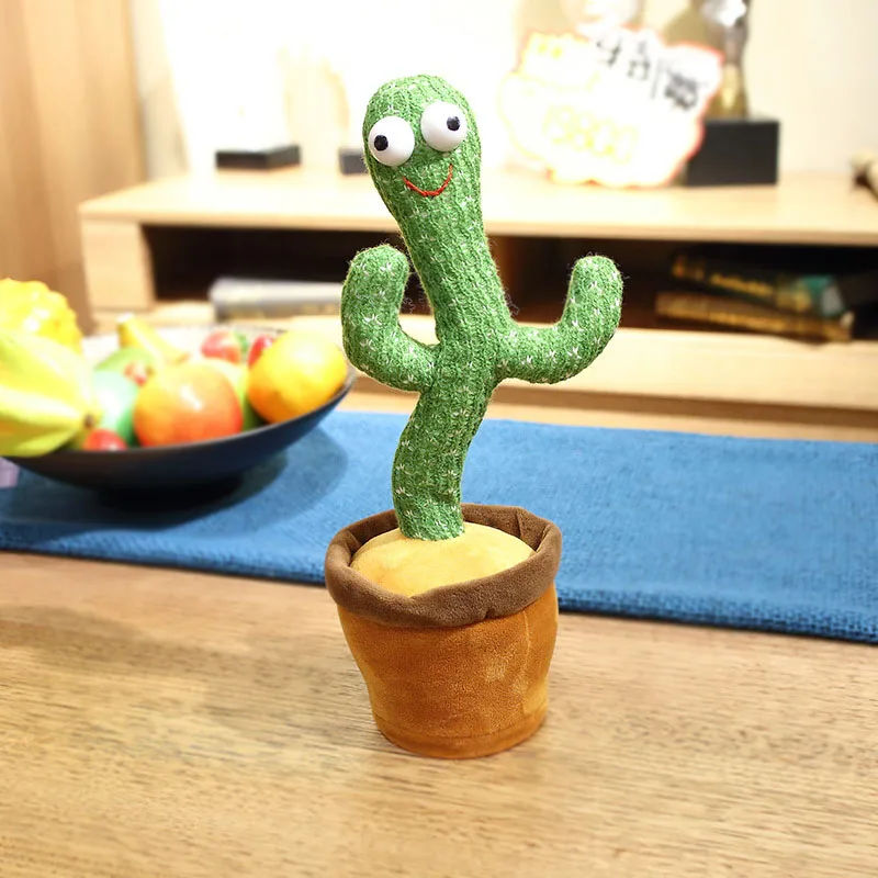Šokių kaktusas žaislas, lėlė mielas kalbėti įrašymo kartoti žaislas kawaii kaktusas žaislas vaikų švietimo žaislas dovana vaikams