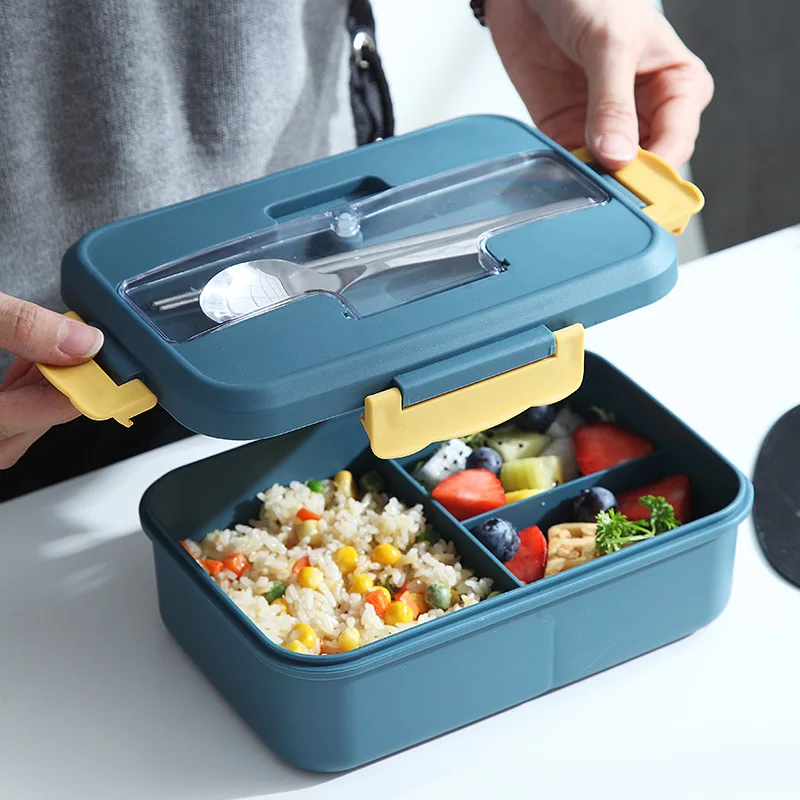 1200ML Nešiojamų Pietūs Bento Box Box Mikrobangų krosnelė, Indai Maisto Saugojimo Konteineris Lauke