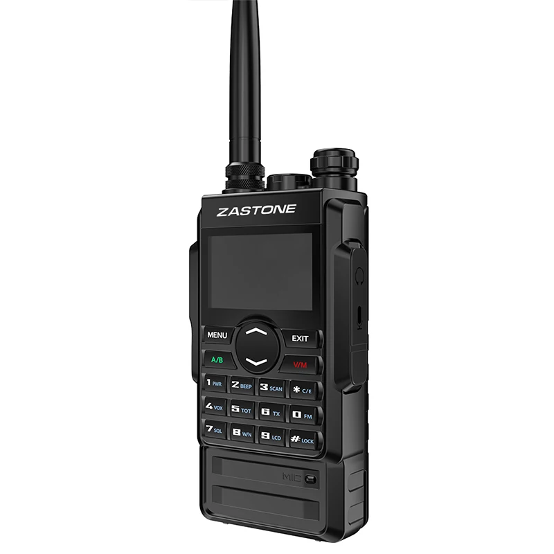 Zastone M7 Walkie Talkie 5w VHF UHF Portatile Radijo 2600Mah Baterija Du būdu radijo FM Kumpis 136-174 400-480Mhz su ausinėmis