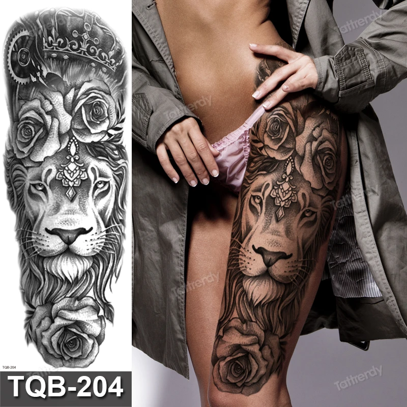 Visą arm sleeve laikina tatuiruotė vyrams, moterims, vandeniui tatuiruotės didelis didelis dydis black body art seksualus tatuiruotė lipdukas nuostabi 2021